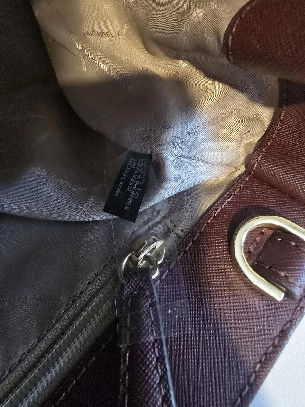 Michael Kors Plum Saffiano Leather Tote